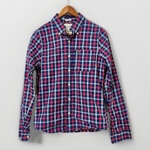 Abercrombie & Fitch‎ Mens Button Down Shirt Small Muscle Fit Plaid Checkered
